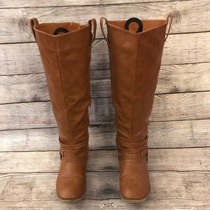Brinley Co. Extra Wife Calf, Knee High Riding Boot
